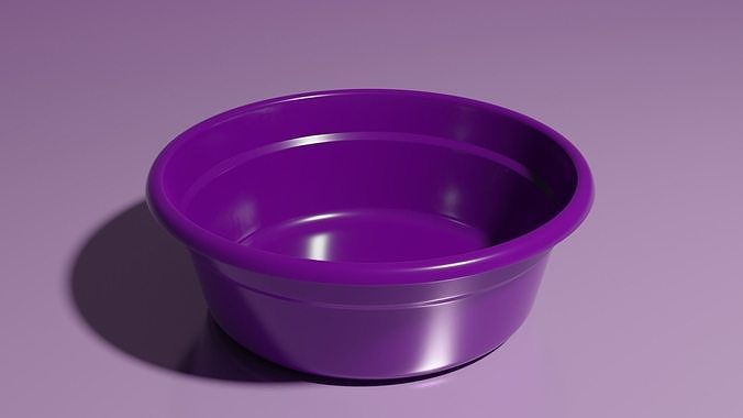 Plastic Wash Basin 3D model 3D print model