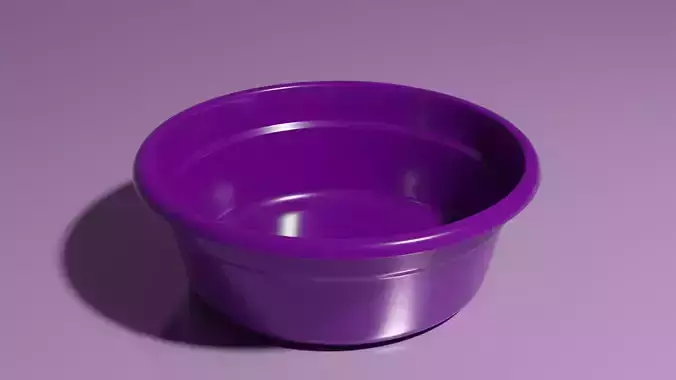 Plastic Wash Basin 3D model 3D print model
