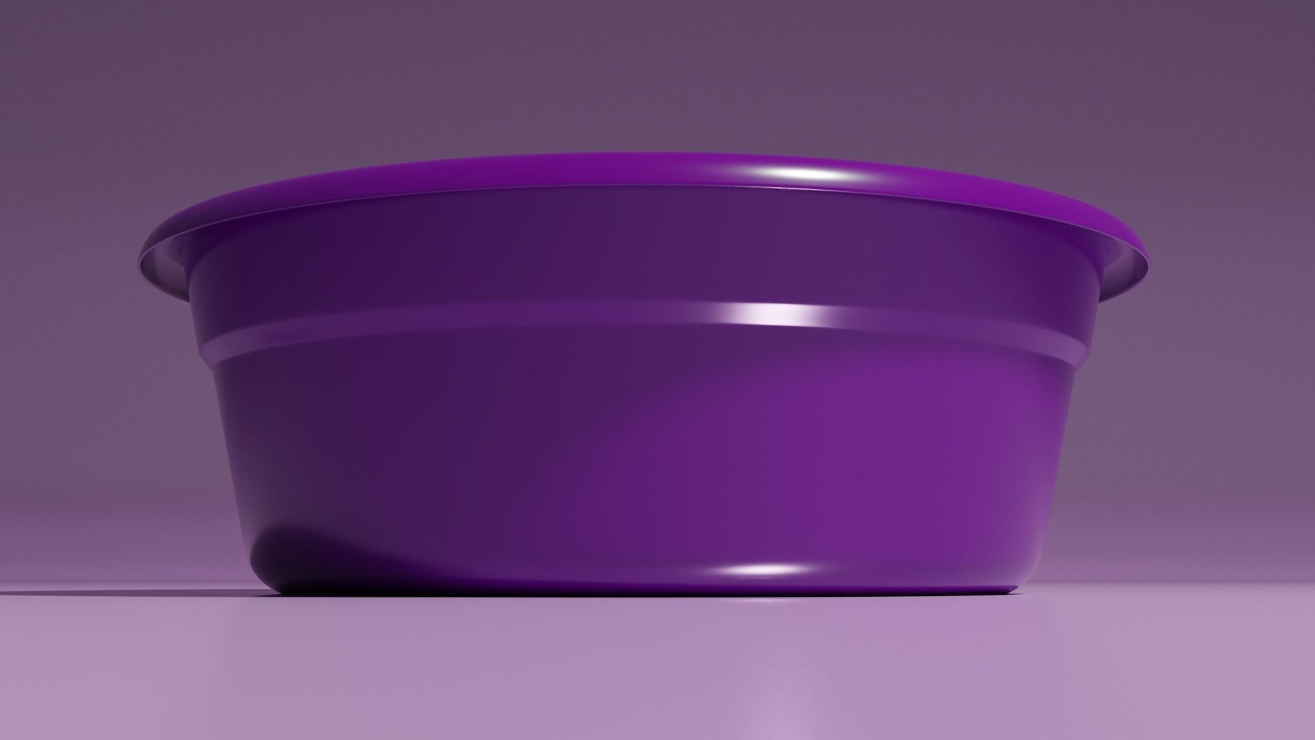 Plastic Wash Basin 3D model 3D print model_2