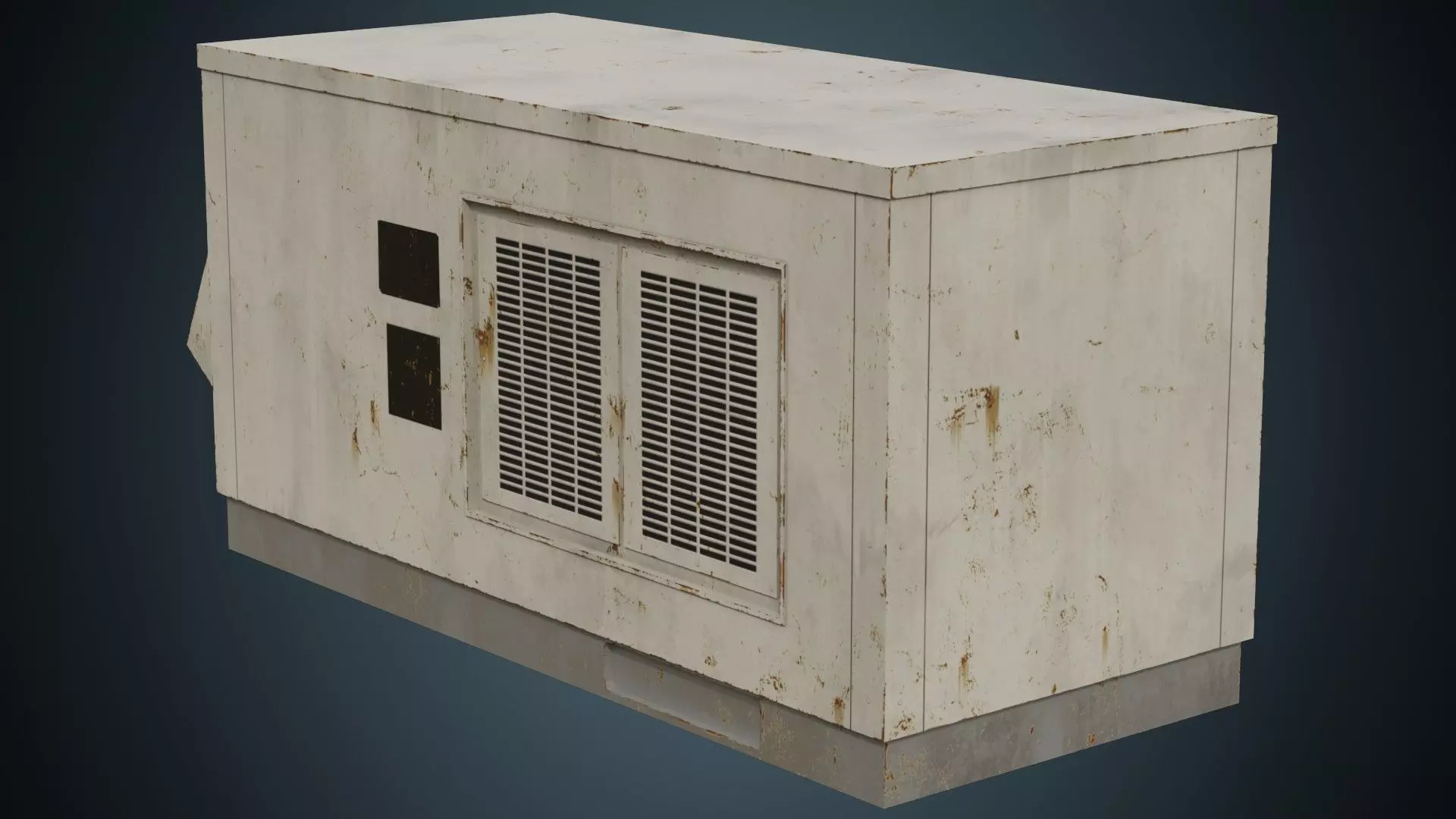 Rooftop AC Unit 4B Low-poly 3D model_0