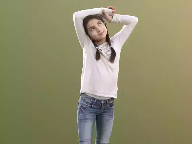 Sophie 10626 - Young Girl With Arms Over Head  3D model