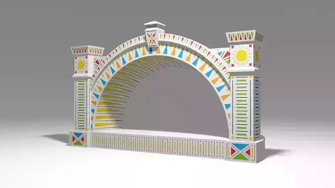 Cartoon Open Air Stage