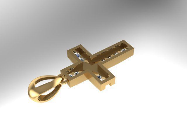 CROSS PENDANT M 3D print model_3