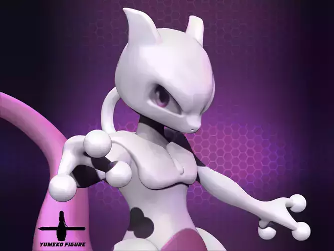 mewtwo figure 3d Free 3D print model
