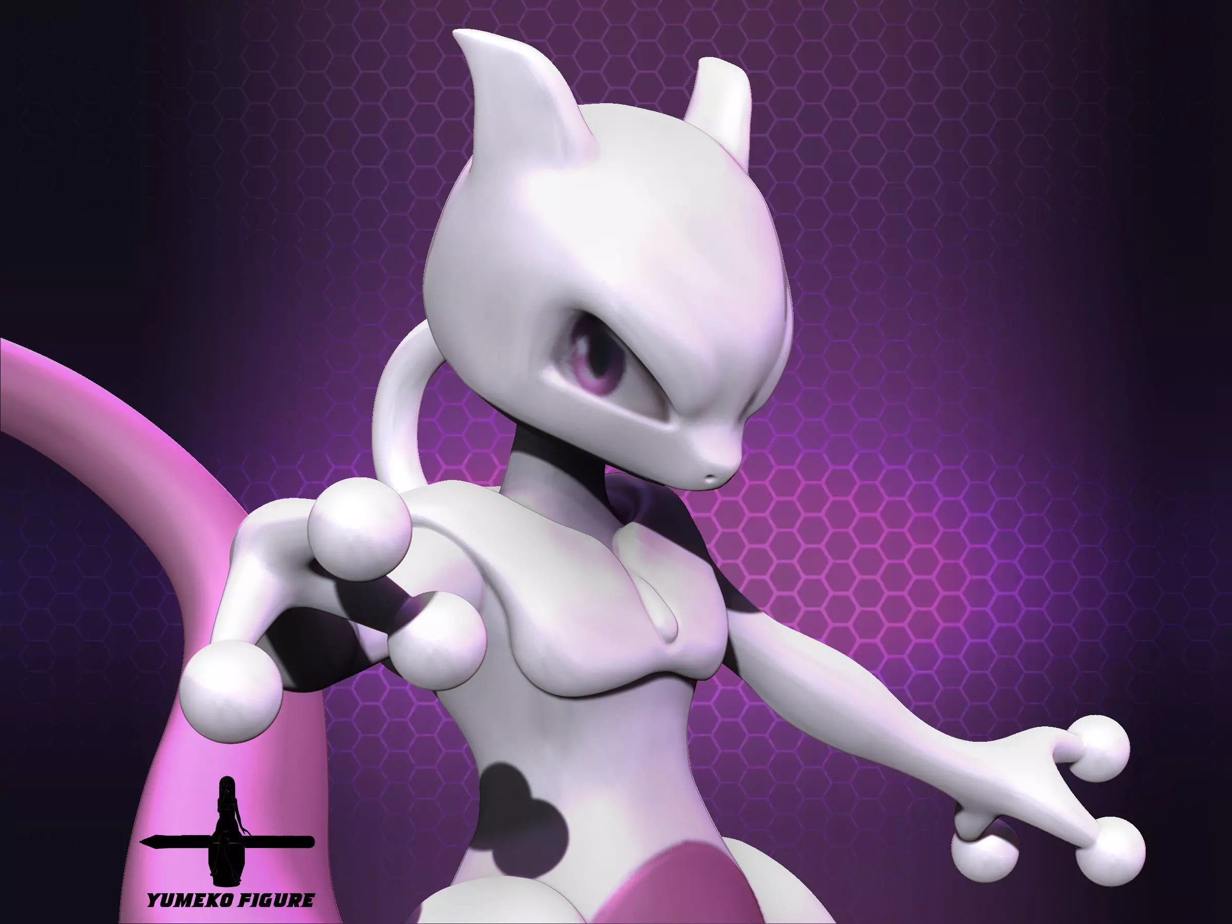 mewtwo figure 3d Free 3D print model