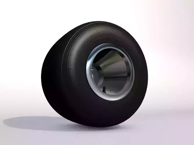 Karting wheels- Set of high-poly go-kart wheels- Tires and rims