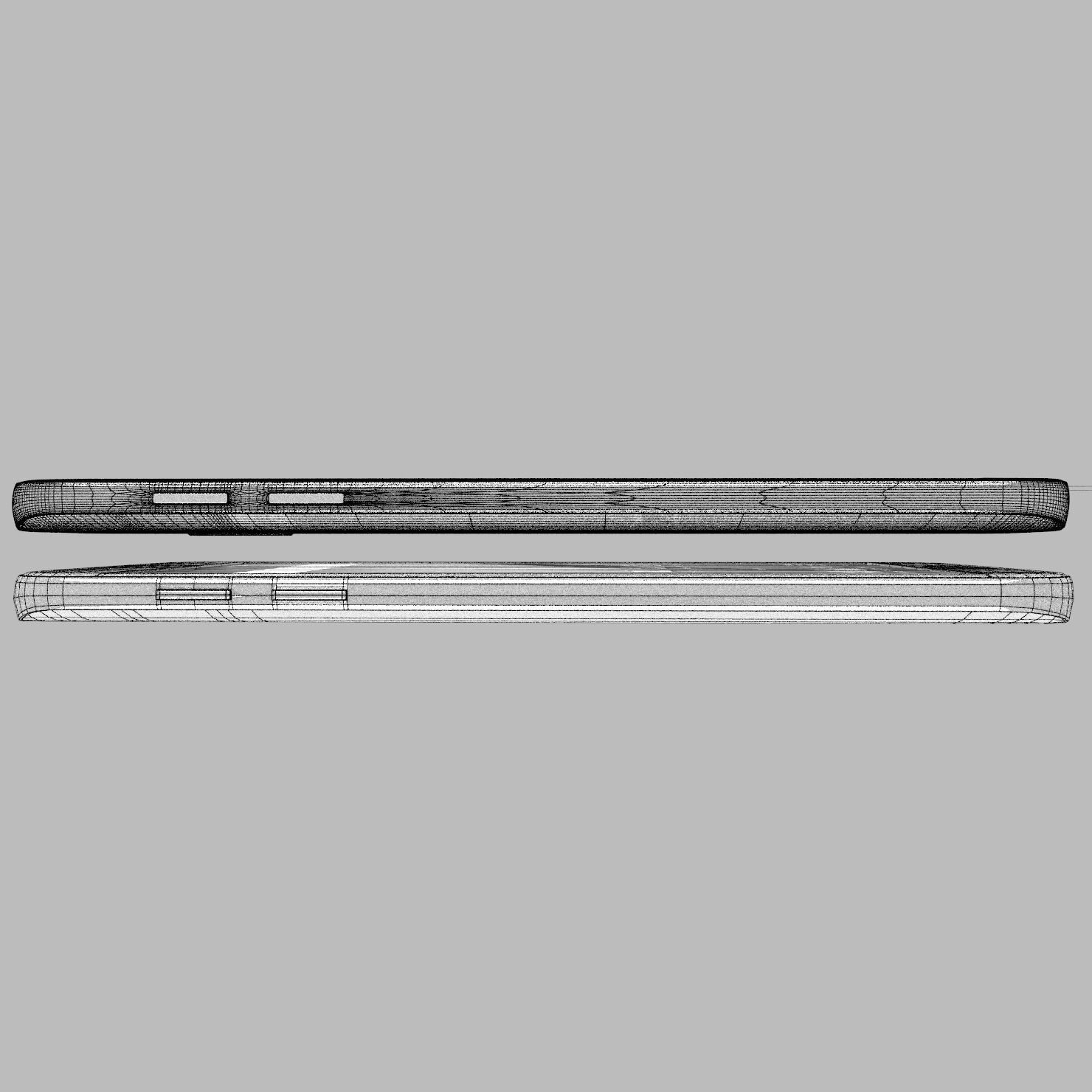 Samsung Galaxy S7 Gold with PCB and battery Low-poly 3D model_30