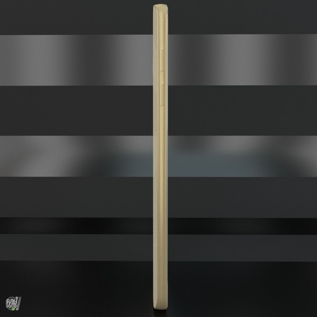 Samsung Galaxy S7 Gold with PCB and battery Low-poly 3D model_18