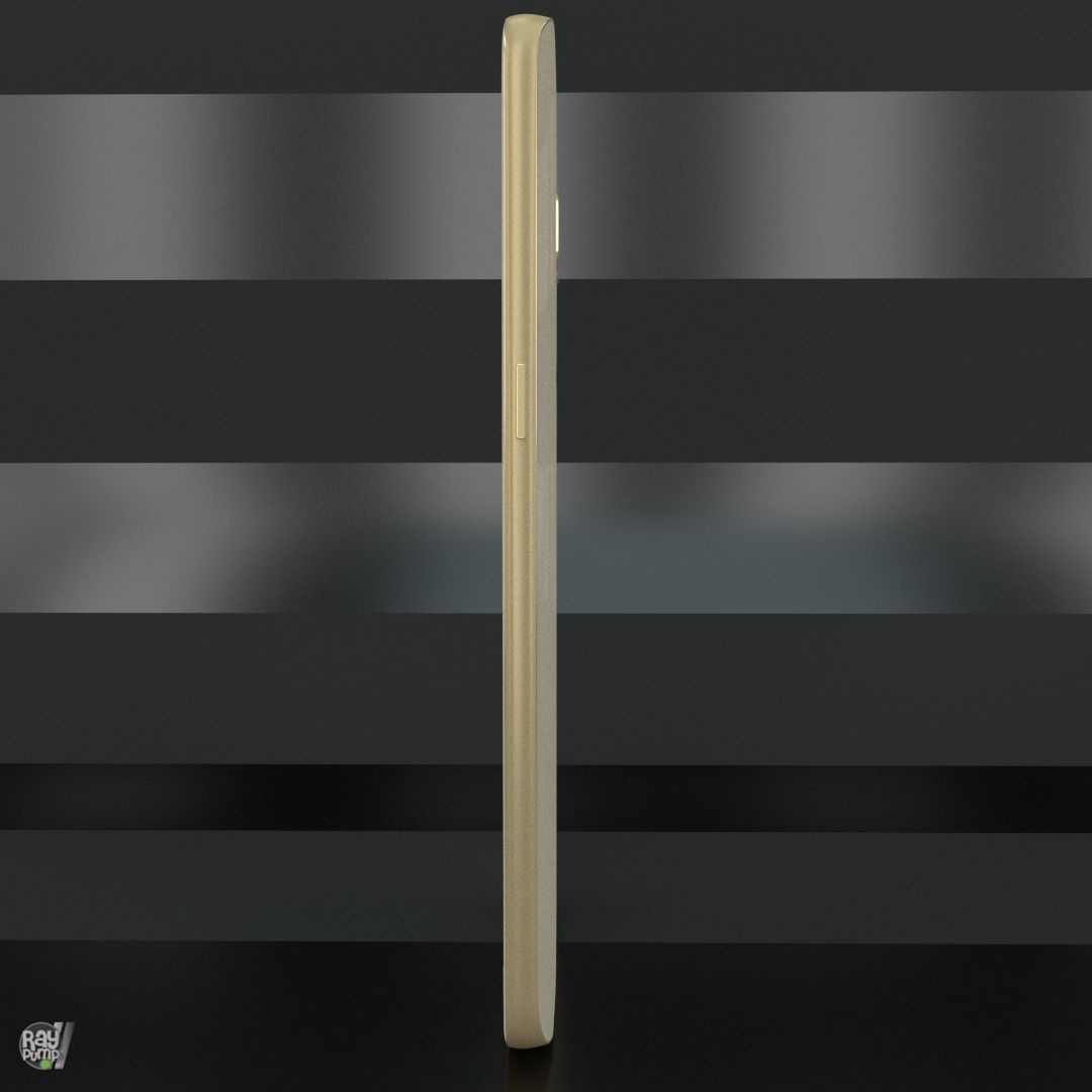 Samsung Galaxy S7 Gold with PCB and battery Low-poly 3D model_15