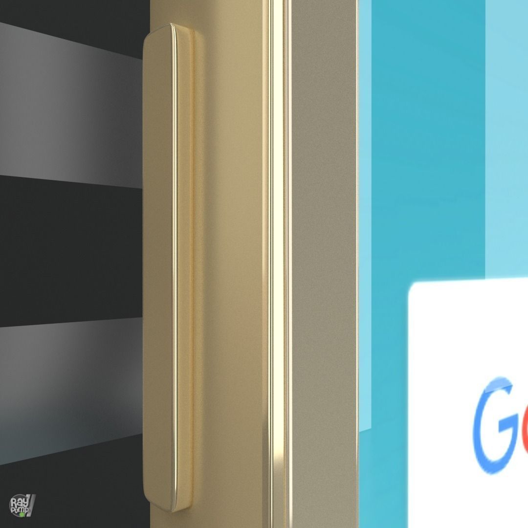 Samsung Galaxy S7 Gold with PCB and battery Low-poly 3D model_22