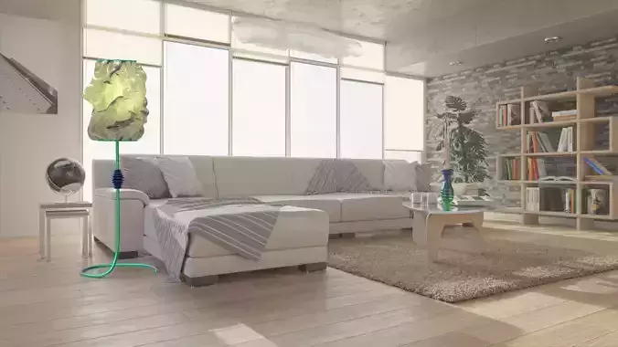 Floor Lamp 01 3D model