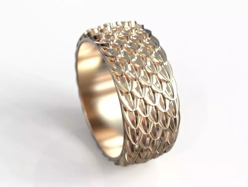 wedding ring obr 254 3D print model_0