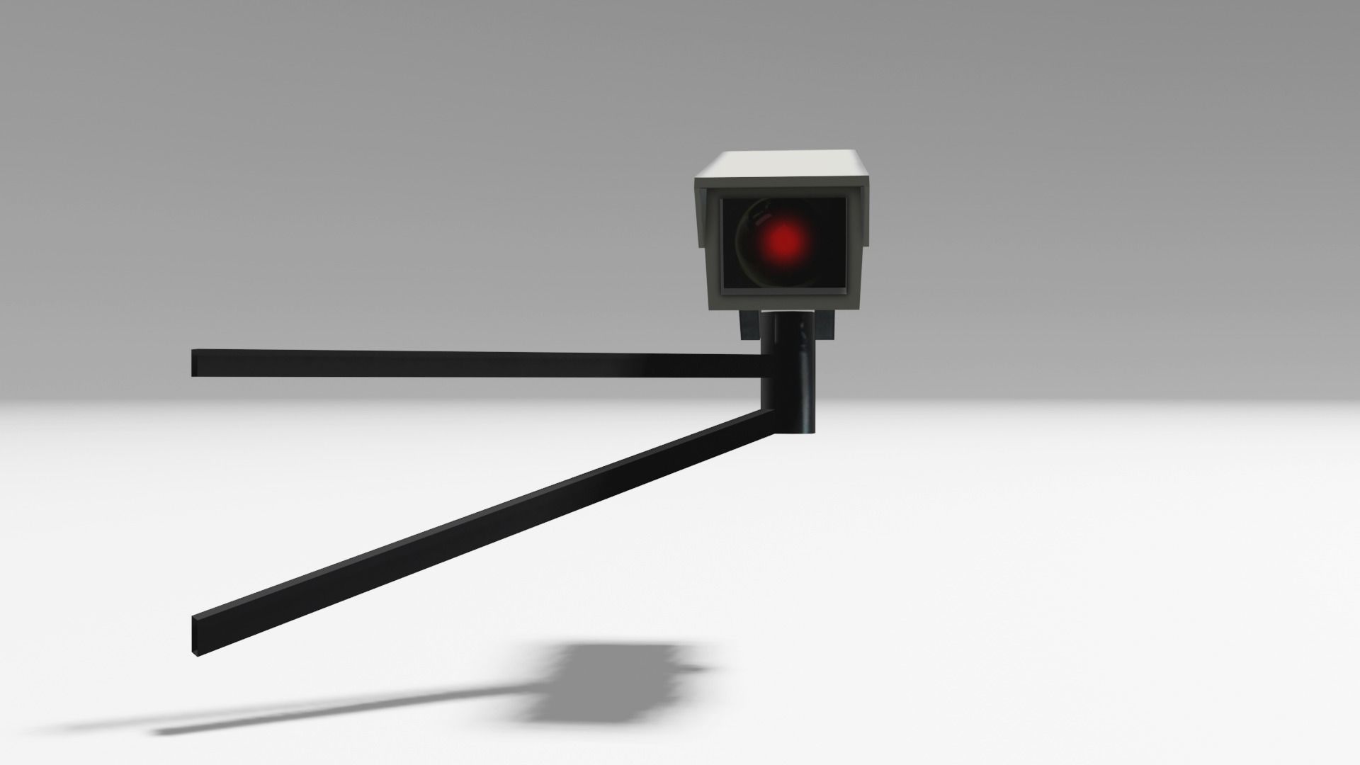 Security Camera Low-poly 3D model_5