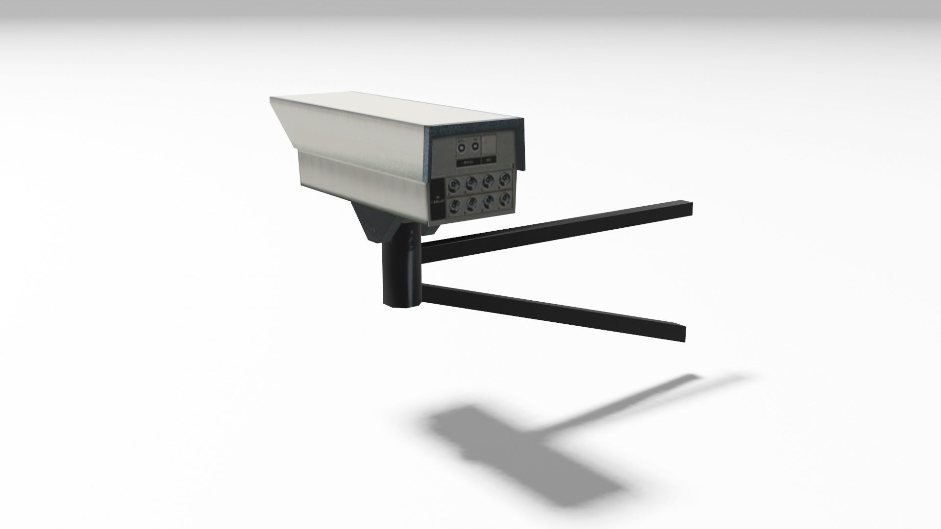 Security Camera Low-poly 3D model_3