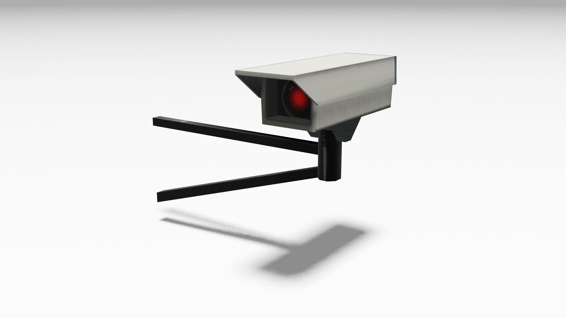 Security Camera Low-poly 3D model_1