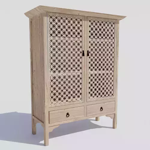 Medium Poly Cabinet - Game ready