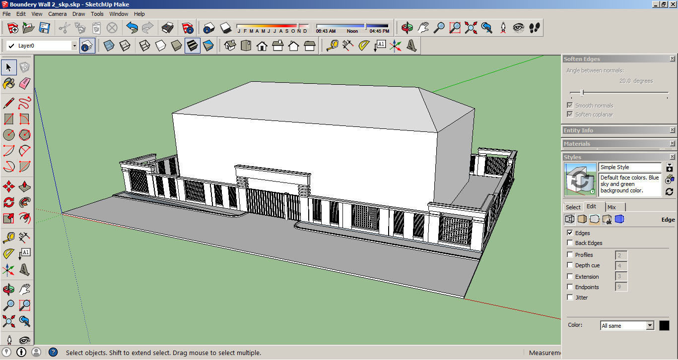 Boundary Wall 2 3D model_11