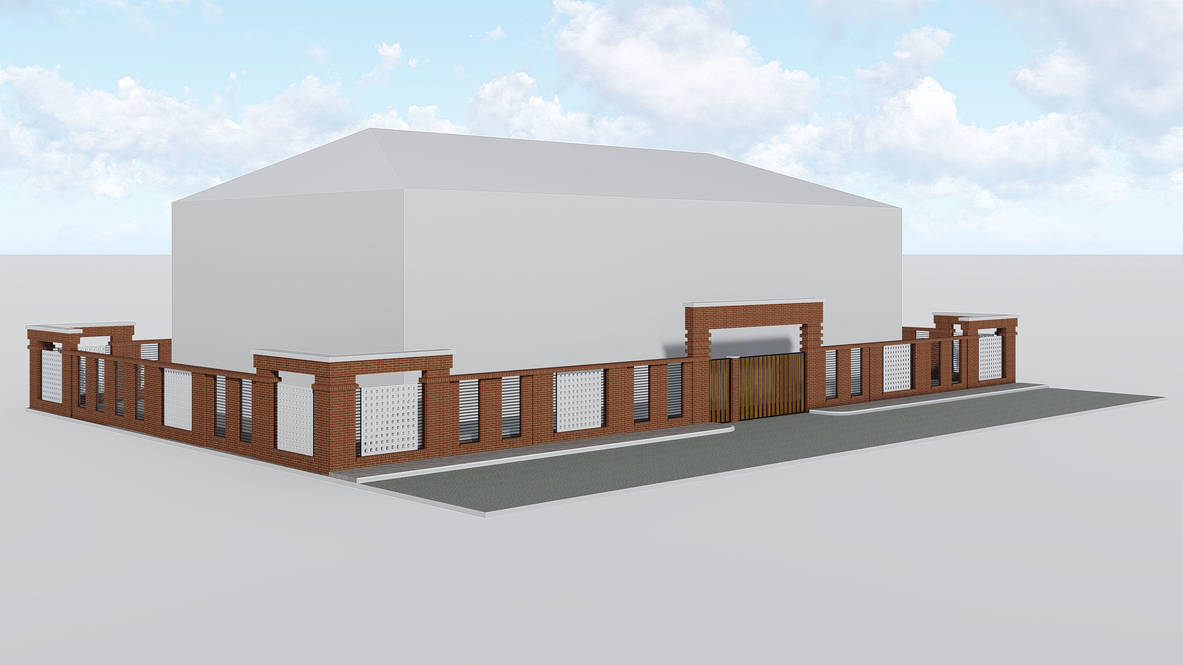 Boundary Wall 2 3D model_13