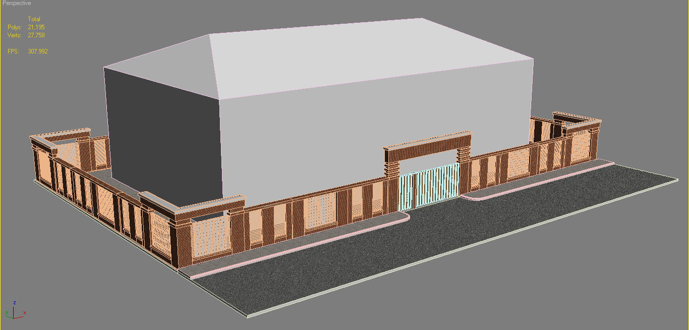 Boundary Wall 2 3D model_8