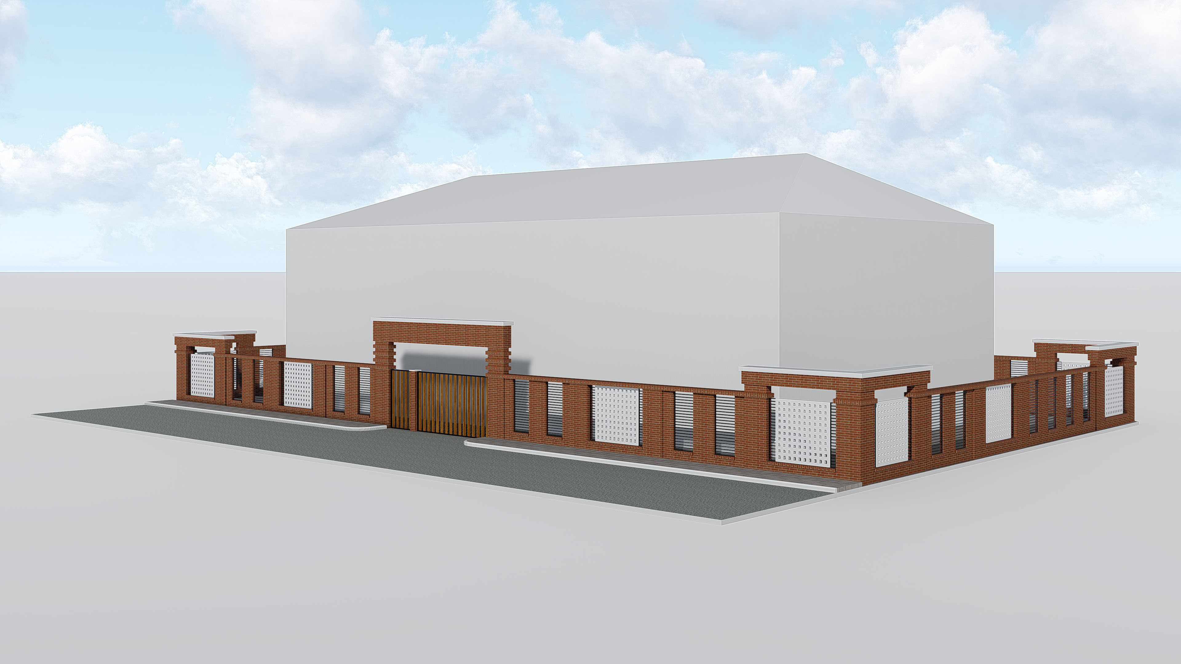 Boundary Wall 2 3D model_12