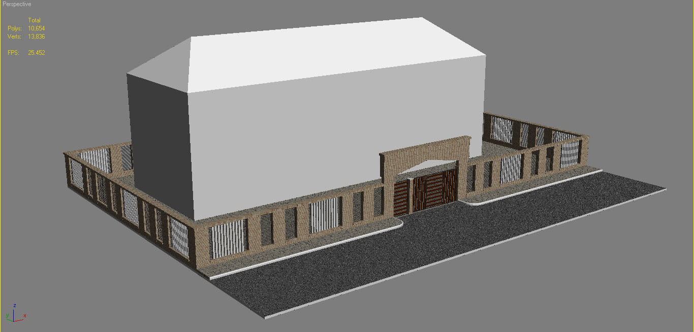 Boundary Wall 3 3D model_8