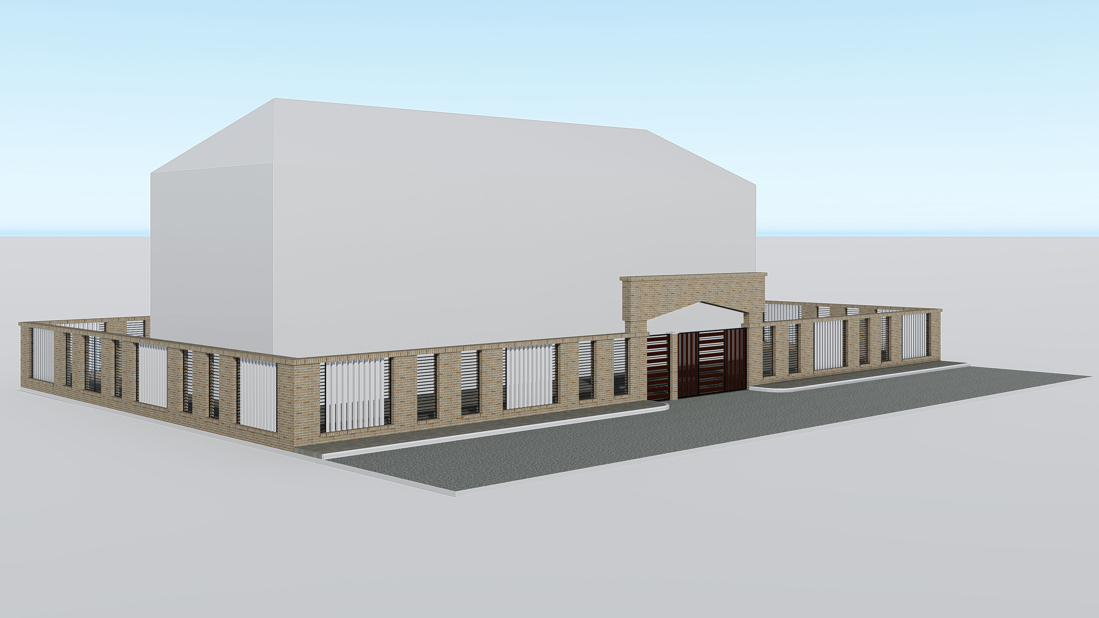 Boundary Wall 3 3D model_1