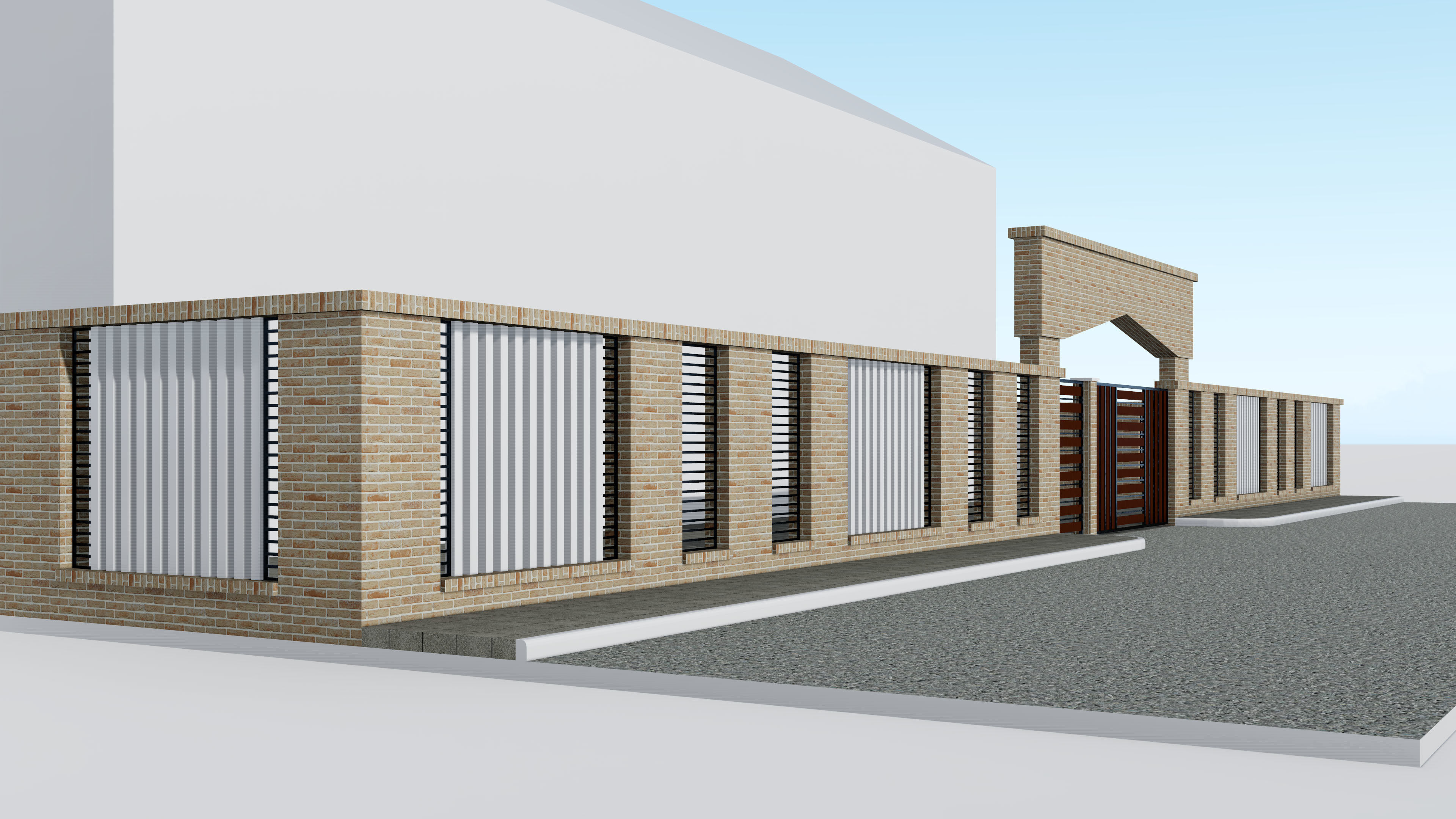 Boundary Wall 3 3D model_13