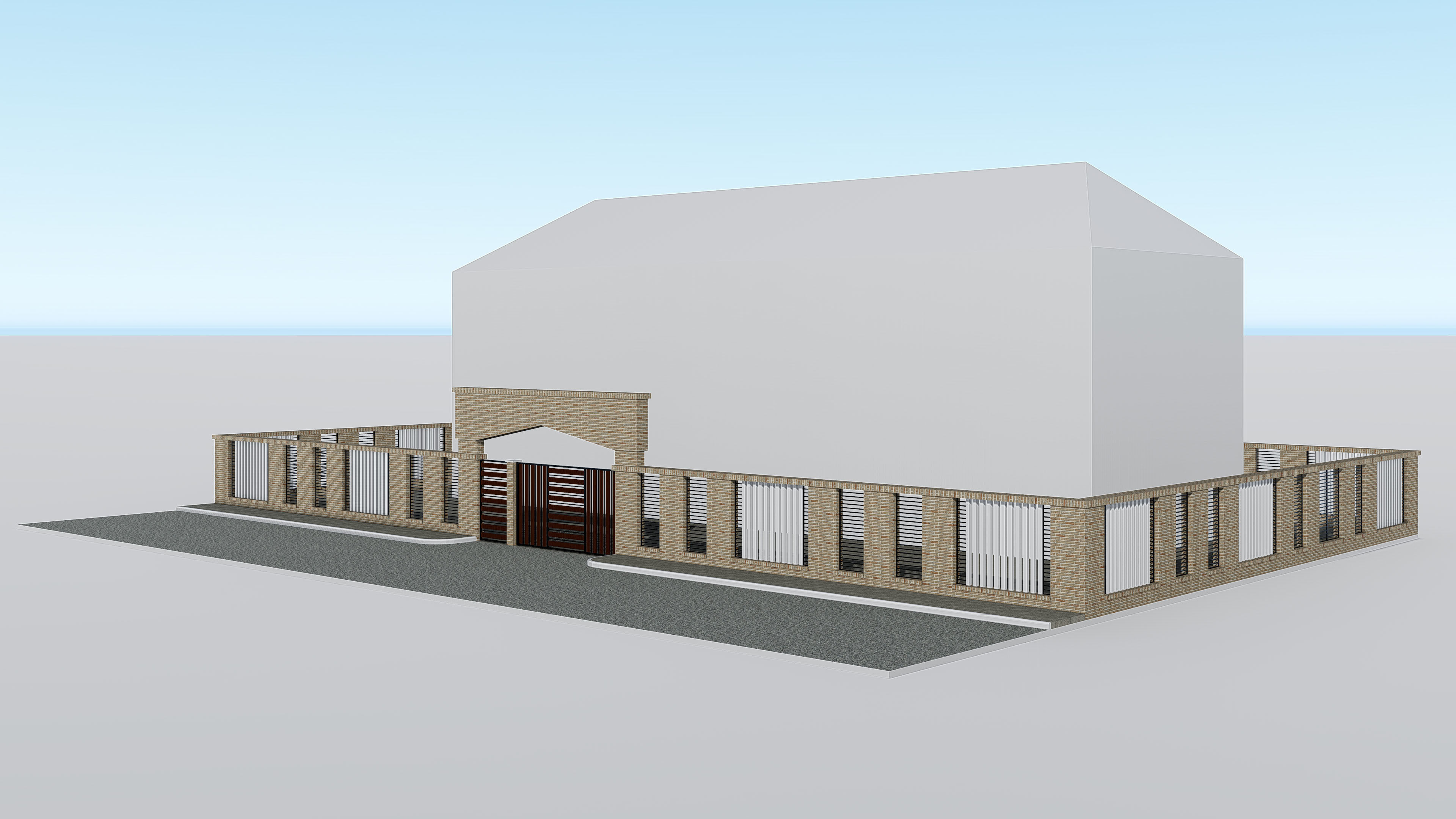 Boundary Wall 3 3D model_2