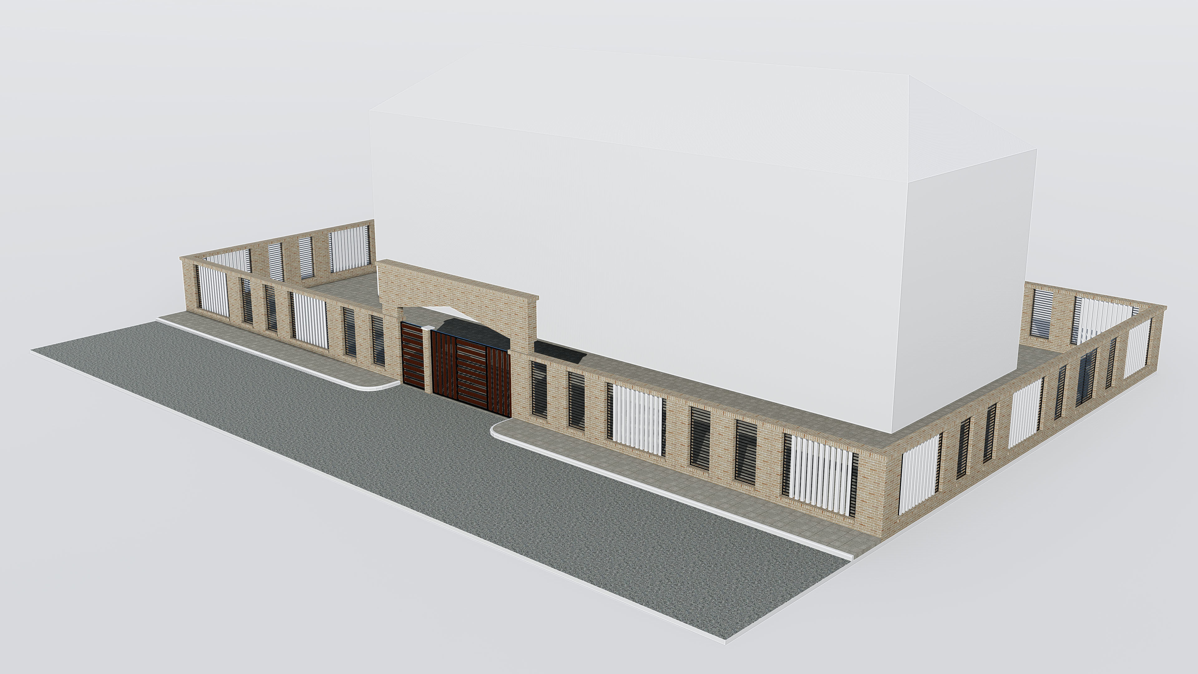 Boundary Wall 3 3D model_11