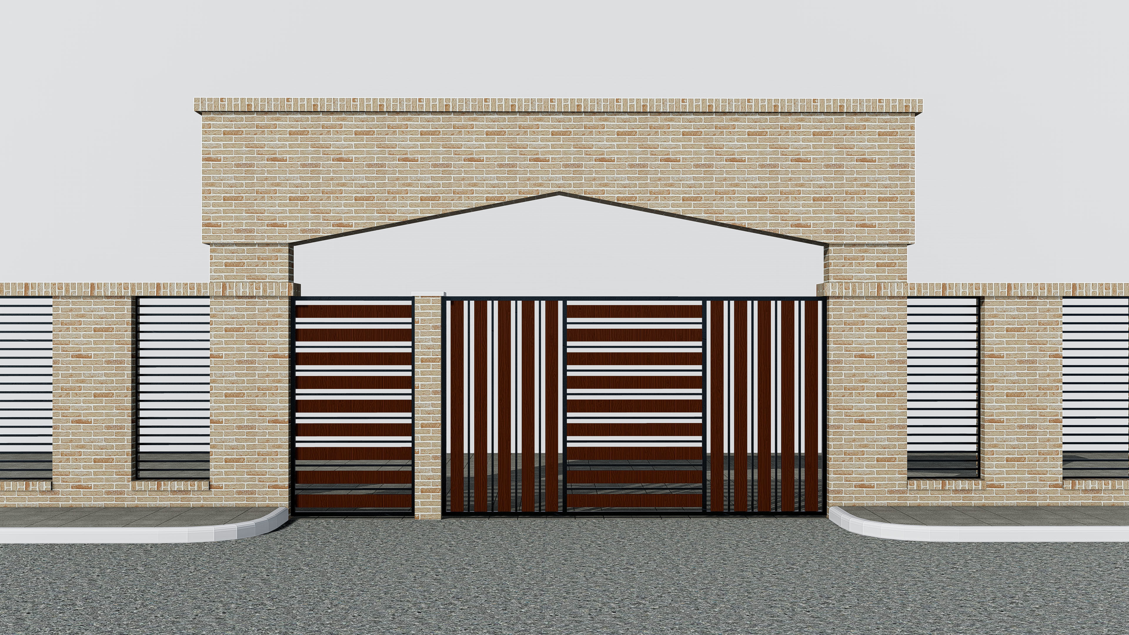 Boundary Wall 3 3D model_12