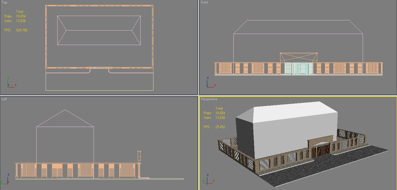 Boundary Wall 3 3D model_9