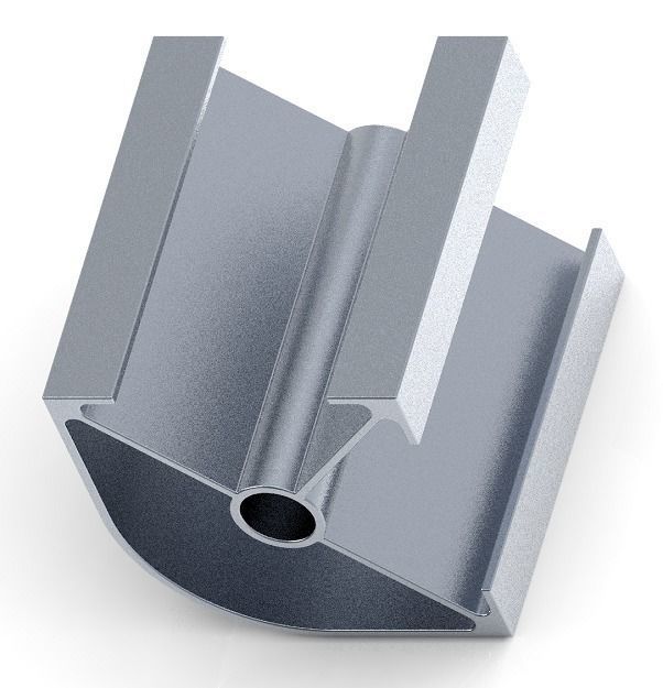 Corner Aluminium Profile 3D print model_1