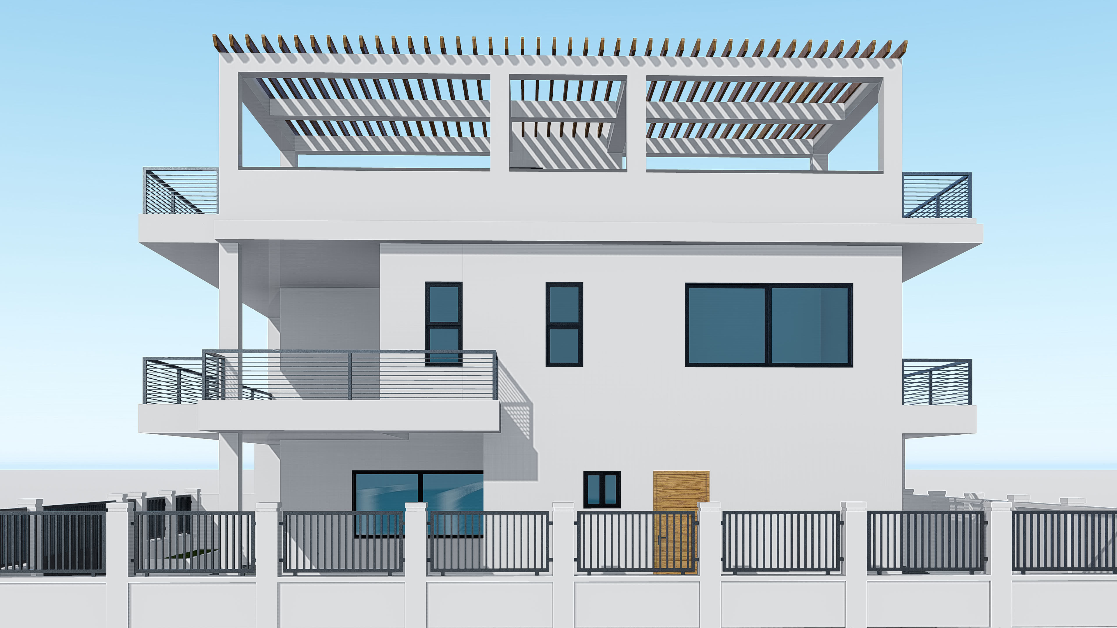 Two Story House 3 3D model_14