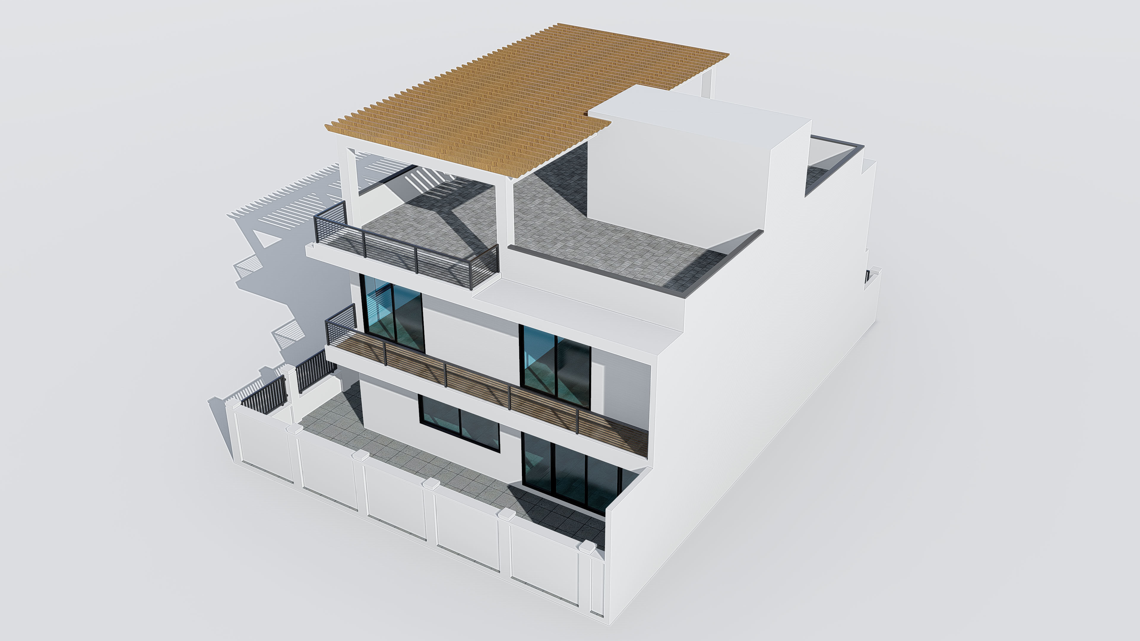 Two Story House 3 3D model_13