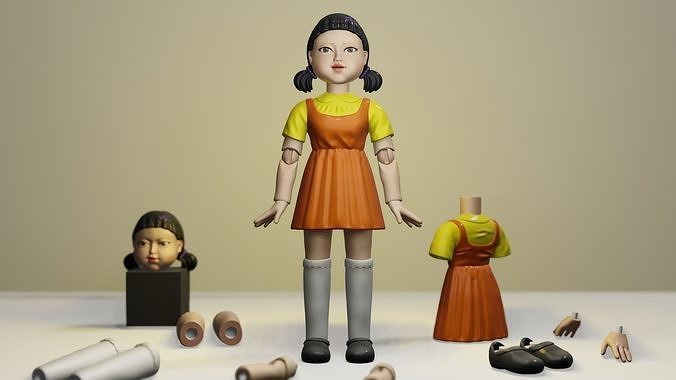 DOLL SQUID GAME 3D print model