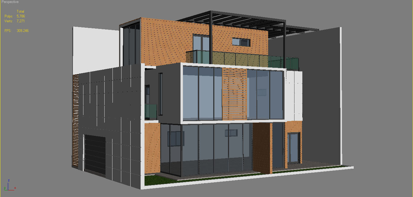 Modern House 13 3D model_9