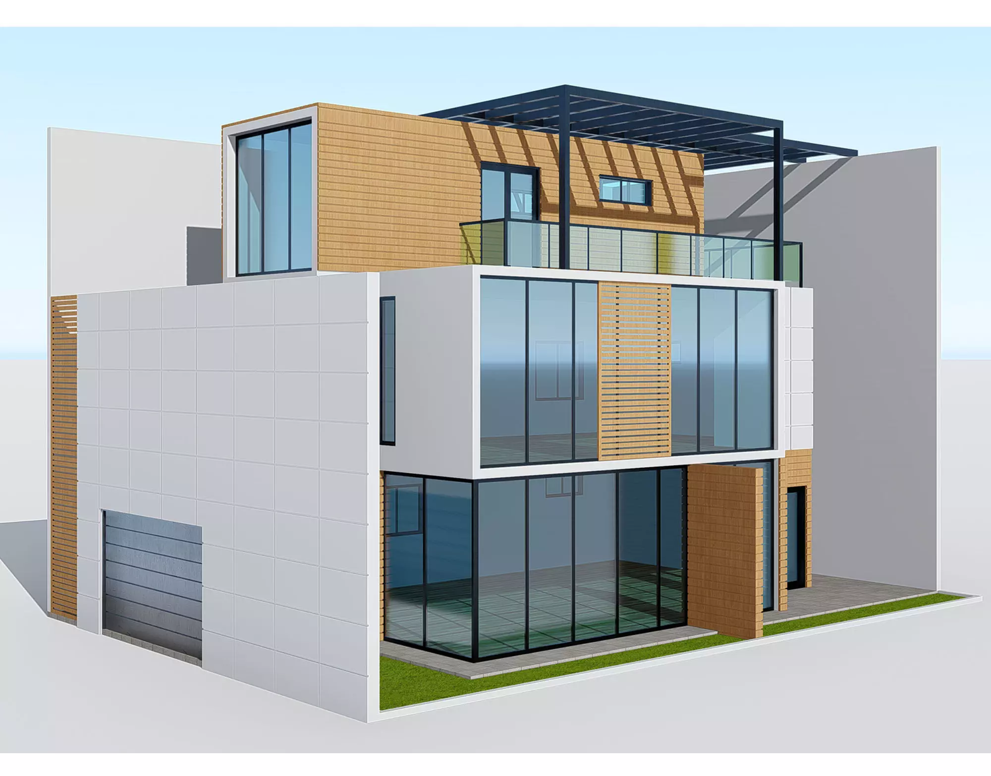Modern House 13 3D model_0