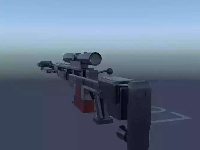 Weapon rifle in sky