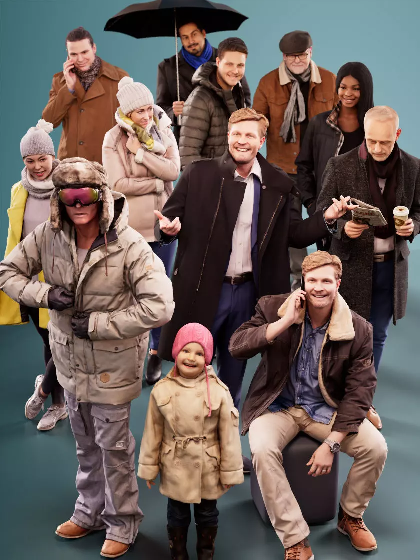 1015 - Cold Weather Bundle 01 3D Model Collection_0