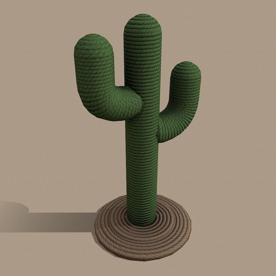 Cactus Shaped Cat Scratcher  3D model_5