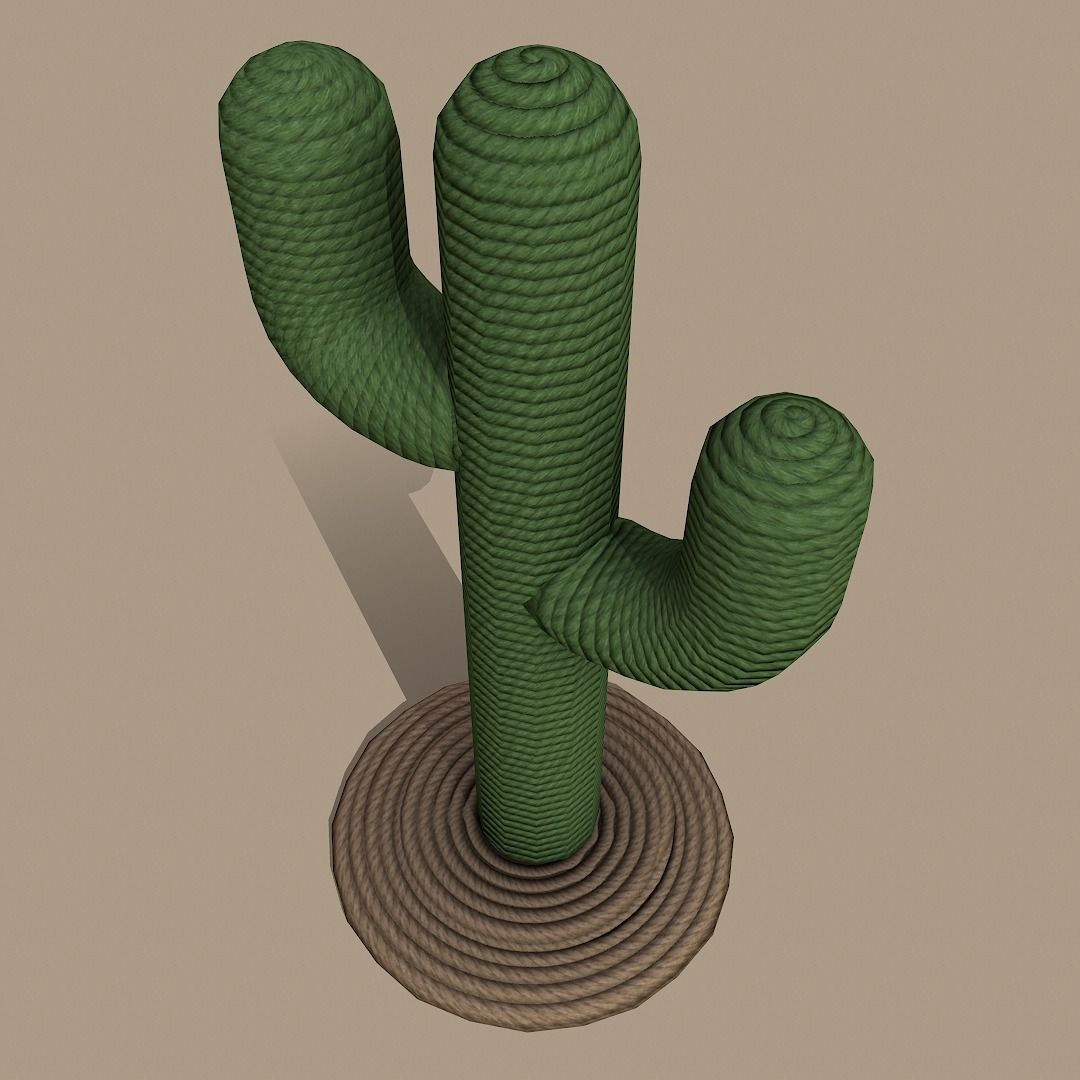 Cactus Shaped Cat Scratcher  3D model_7