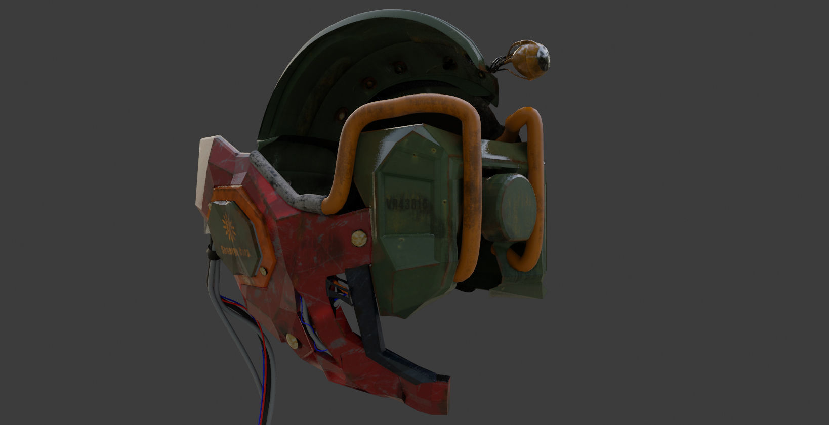 Post Apocalyptic Kitbash UNREAL FBX BLEND Houses Containers  3D model_40