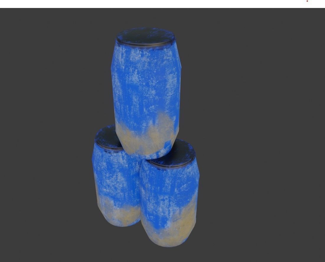 Post Apocalyptic Kitbash UNREAL FBX BLEND Houses Containers  3D model_22