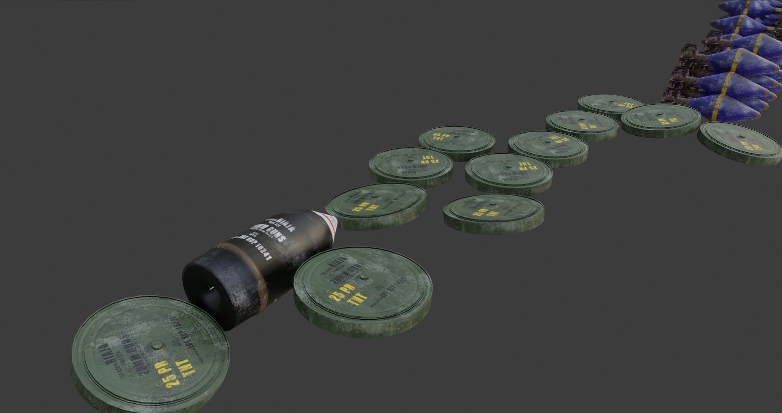 Post Apocalyptic Kitbash UNREAL FBX BLEND Houses Containers  3D model_25