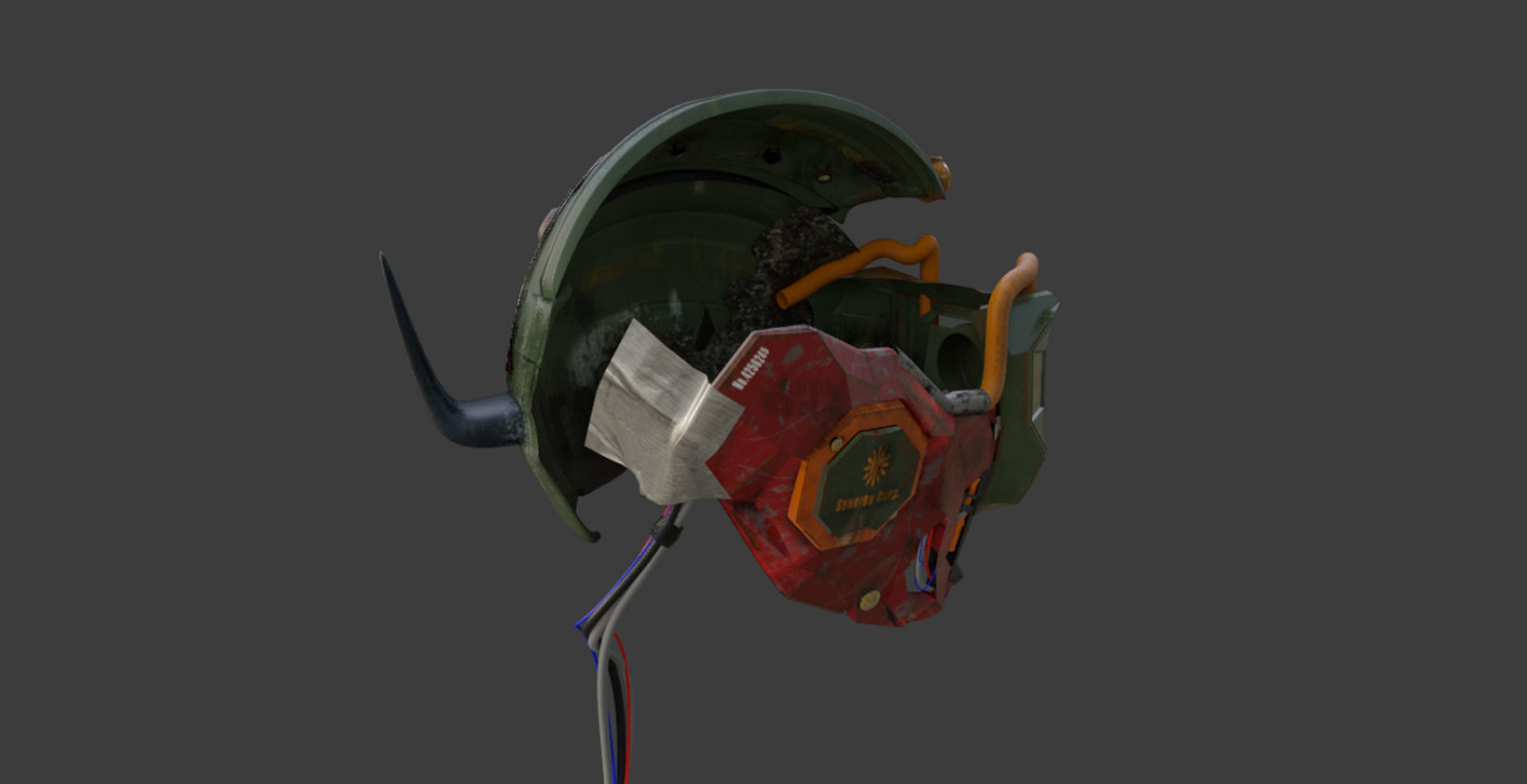 Post Apocalyptic Kitbash UNREAL FBX BLEND Houses Containers  3D model_41