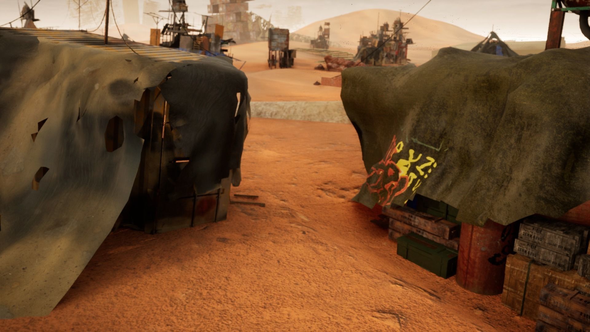 Post Apocalyptic Kitbash UNREAL FBX BLEND Houses Containers  3D model_31