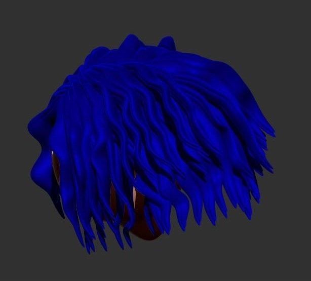 Sculpting hair for 3D printing 3D print model