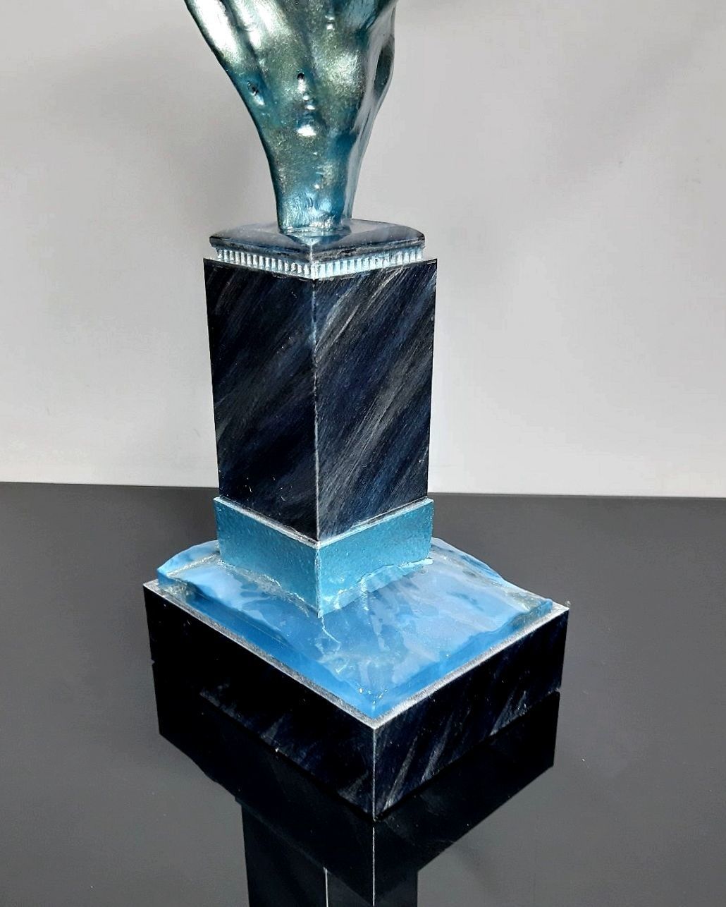 Buffalo bull sculpture 3D print model_13