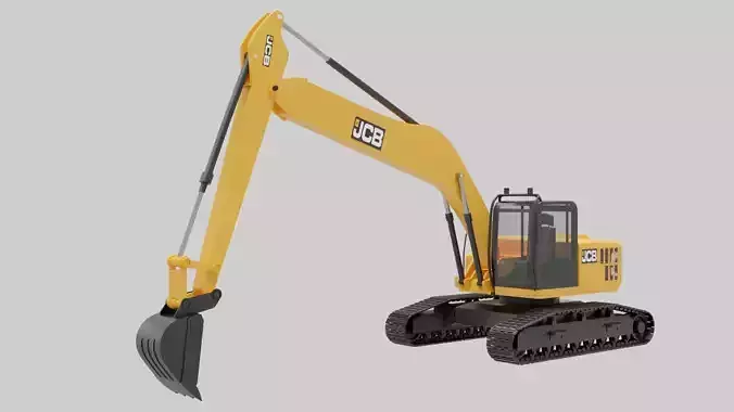 Excavator 3D model for CGI 3D model