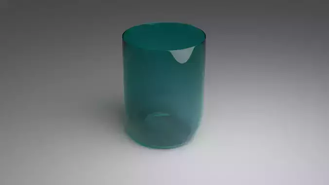 A glass emerald vase